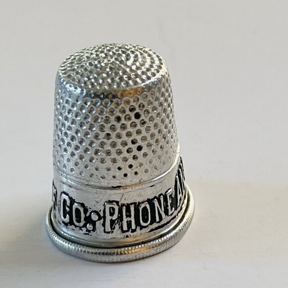 Sewing Quilting Thimble Silver Tone Crown Roof Co Collectible Vintage - Picture 2 of 5